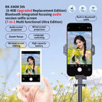 Magnetic Vlog Screen for Smartphone Rear Camera | Ultra Selfie Monitor for Vlogging & Live Streaming | Compatible with iPhone & Android Phones