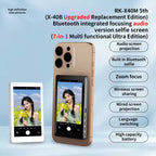 Magnetic Vlog Screen for Smartphone Rear Camera | Ultra Selfie Monitor for Vlogging & Live Streaming | Compatible with iPhone & Android Phones